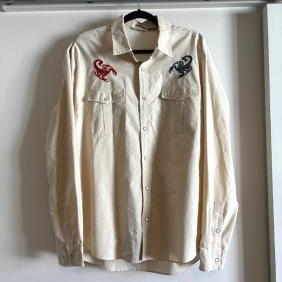 RARE FIND Howler Bros Gaucho Western Pearl Snap Scorpio - Picture 2 of 7